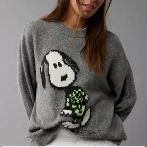 AE Snoopy Skeleton Sweater